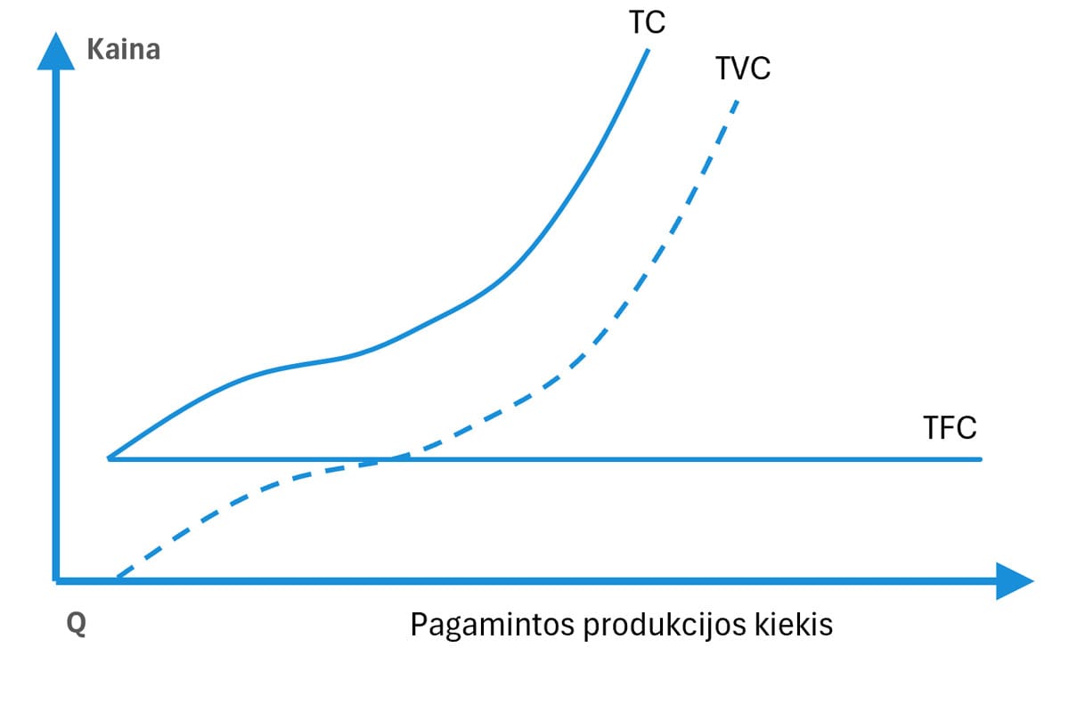Bendrųjų, kintamųjų, pastoviųjų ir ribinių sąnaudų bei produkcijos sąveikos aiškinimas, Bendrosios kintamosios sąnaudos
